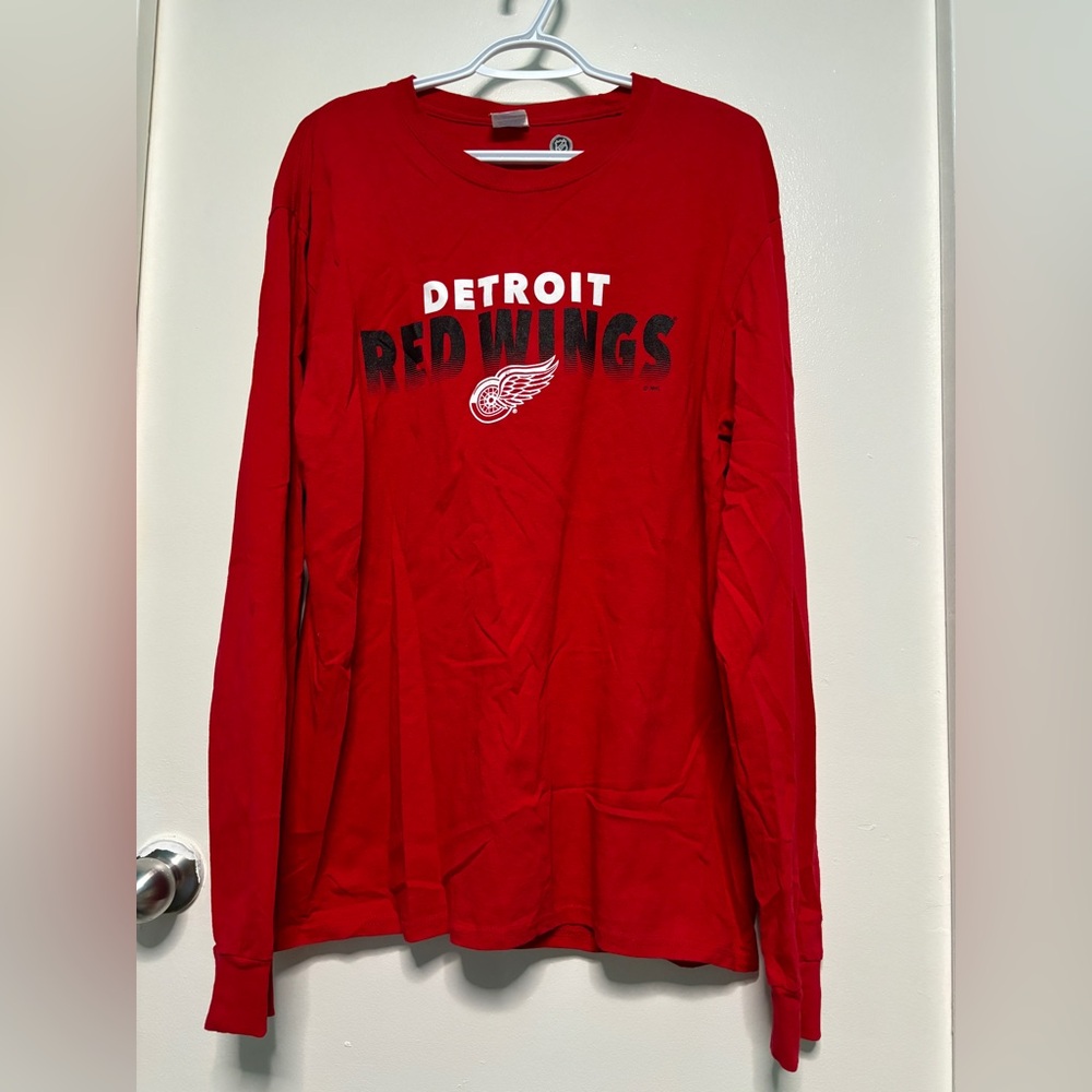 NHL DETROIT RED WINGS LONG SLEEVE SHIRT